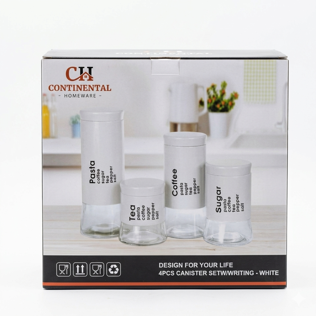 Continental Homeware Canister set (4Pcs)