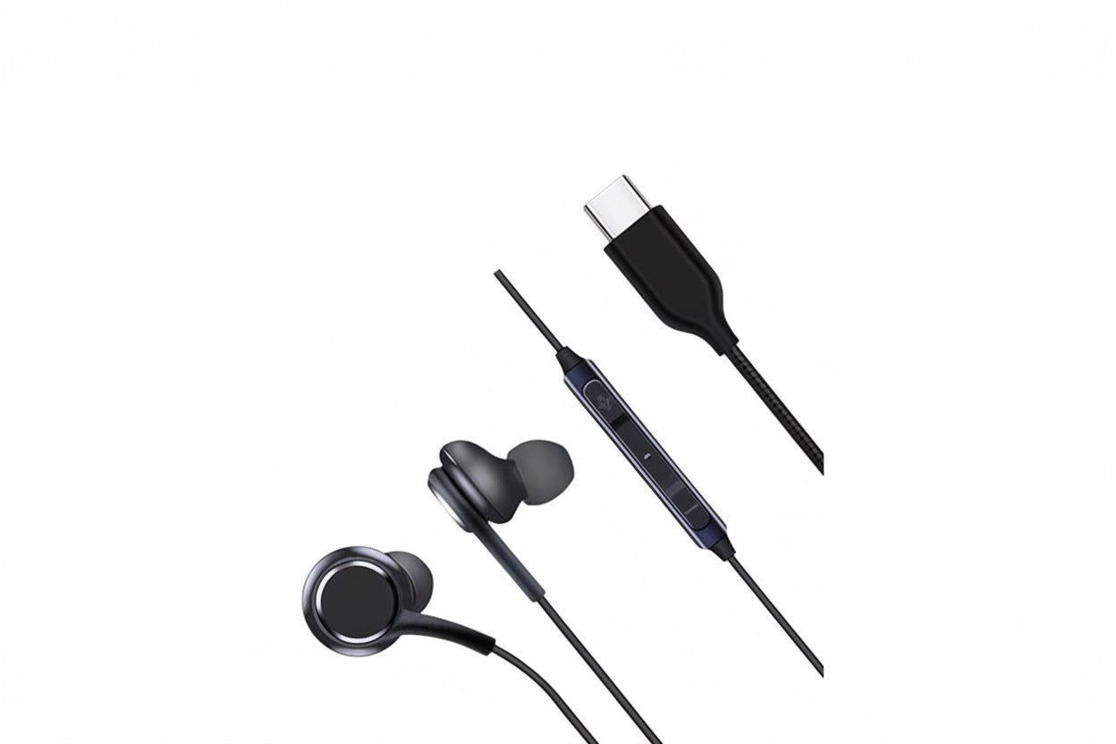 Type C Earphones Black