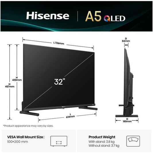 HISENSE 32A5Q FHD SMART QLED TV 32”