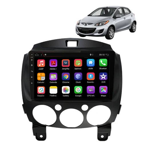2007 - 2013 Mazda 2 Demio Android Radio With Center Piece and Wiring Harness