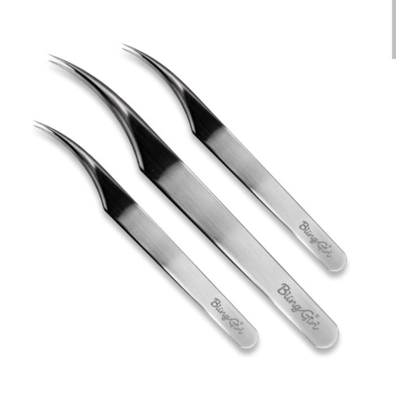 Bling Girl - 3pc lash tweezers