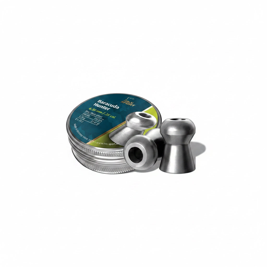 H&N Baracuda Hunter 6.35 mm Airgun Pellets (27.47 Grain / 150 Count)