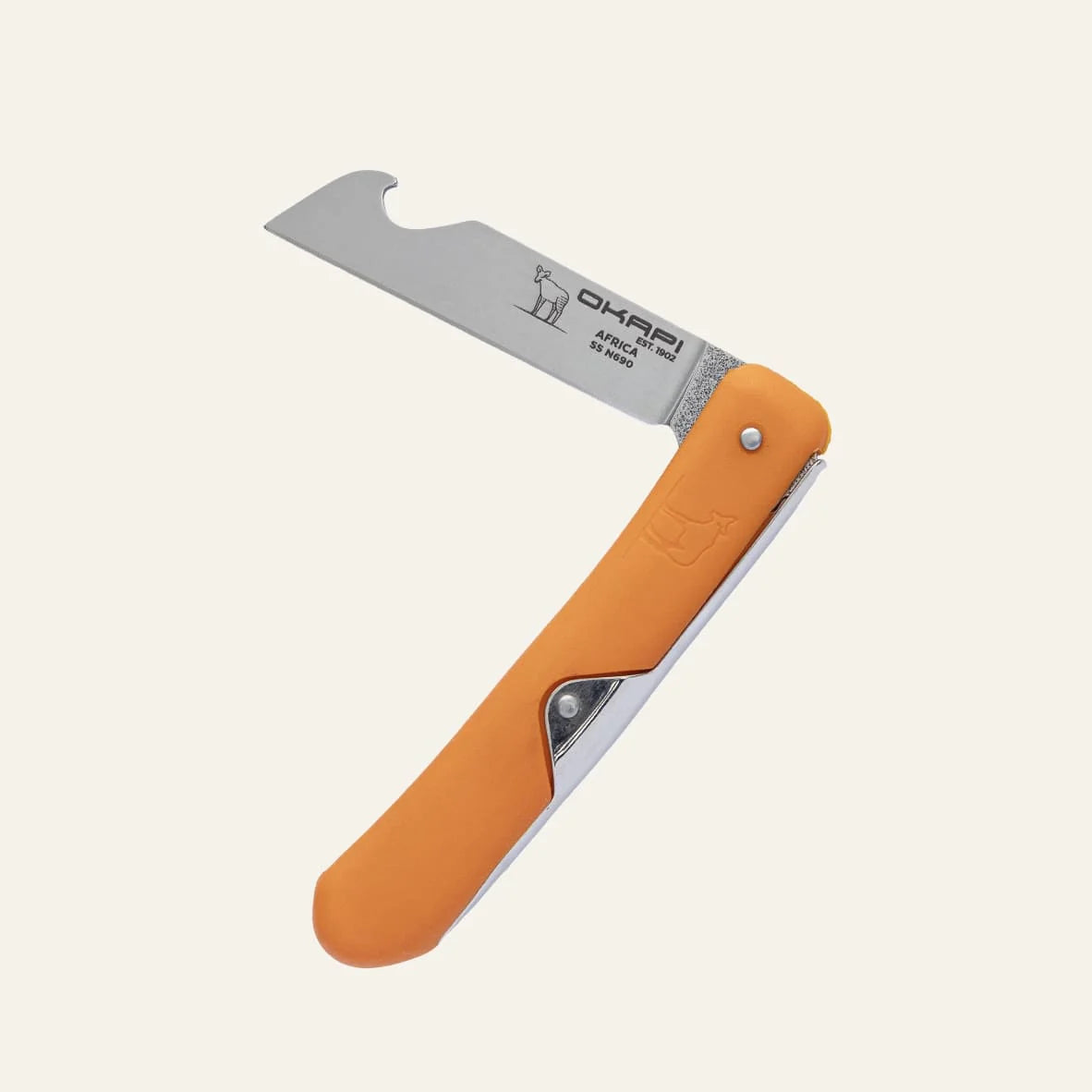 Okapi Biltong & Beer Folding Knife (Okapi Orange GFN Handle)