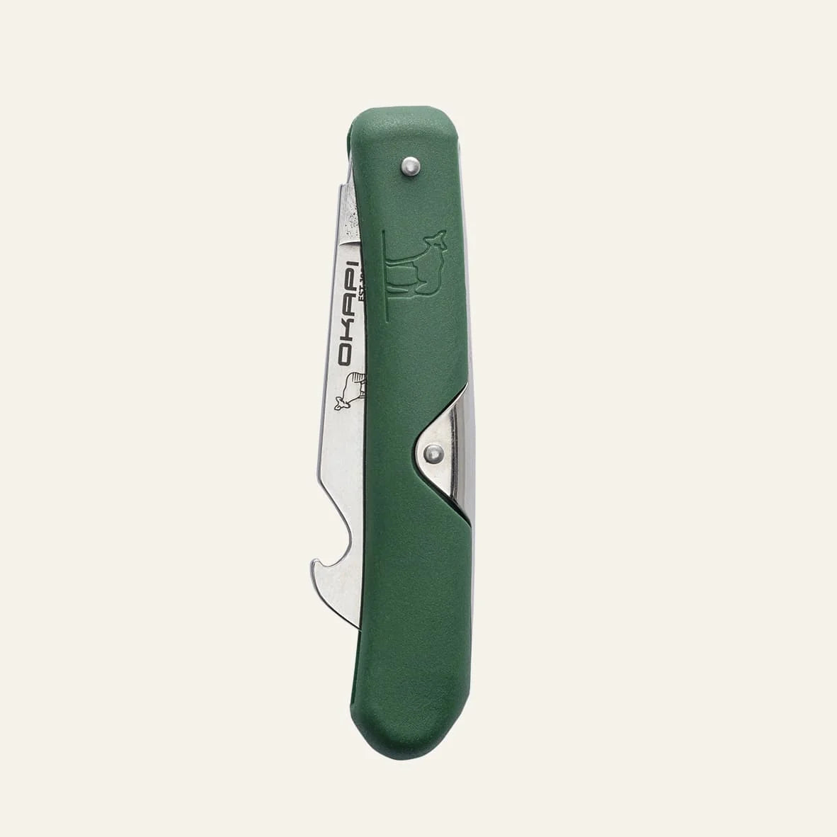 Okapi Biltong & Beer Folding Knife (Forest Green GFN Handle)