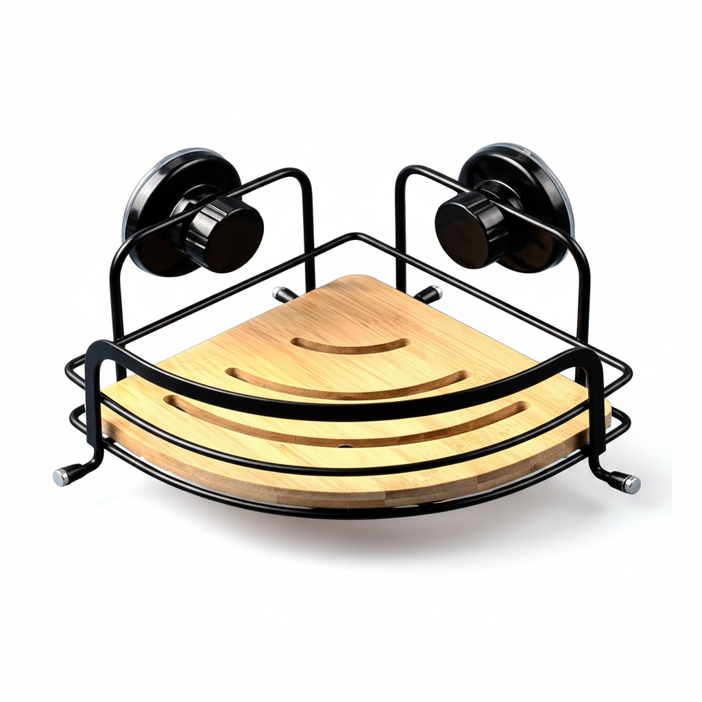 Corner Shower Caddy with Suction Cups