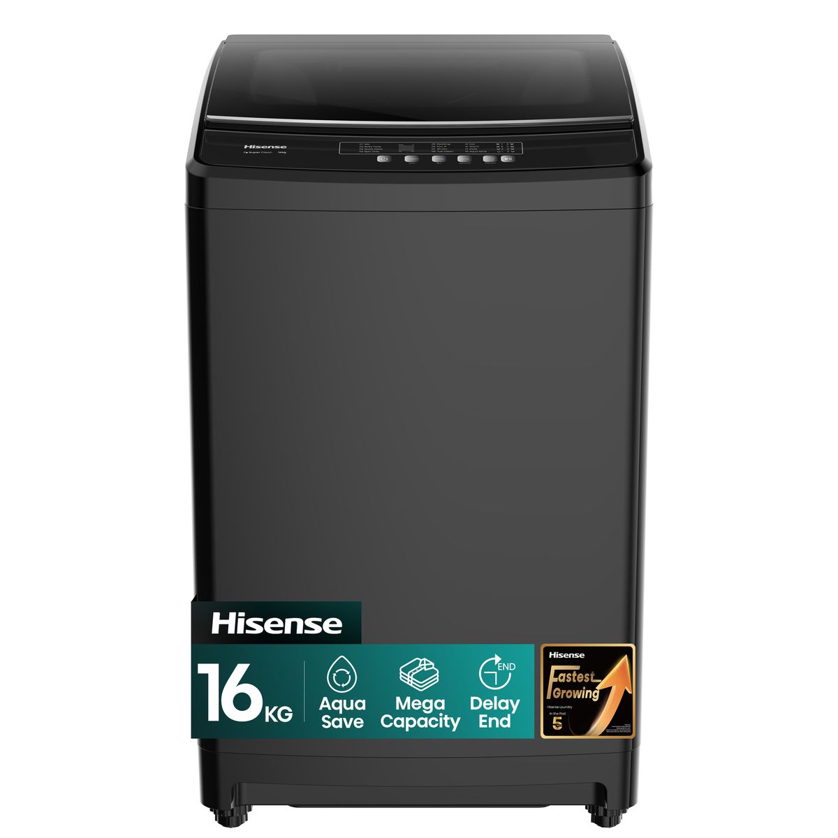 Hisense 16Kg Multifunctional Top Loader Washing Machine with LED Display WT3W1622UB