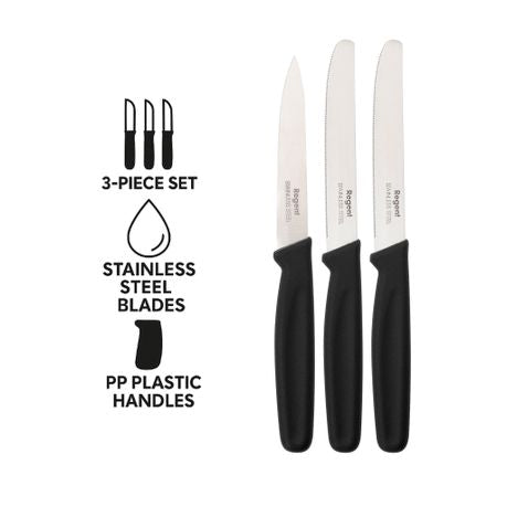 Regent Paring Knives - 3 Piece Set