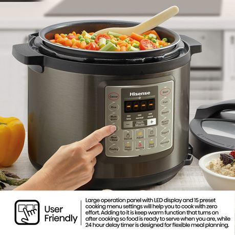 Hisense HMC6MBK | 7 in 1 Pressure Cooker