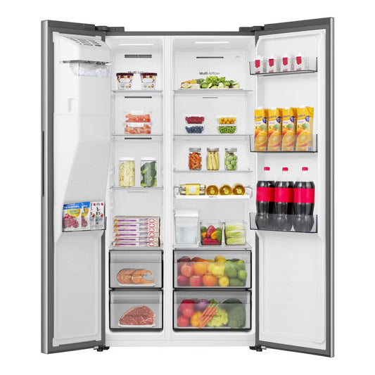 Hisense H695SS-IDL | 506L Silver Side By Side Refrigerator