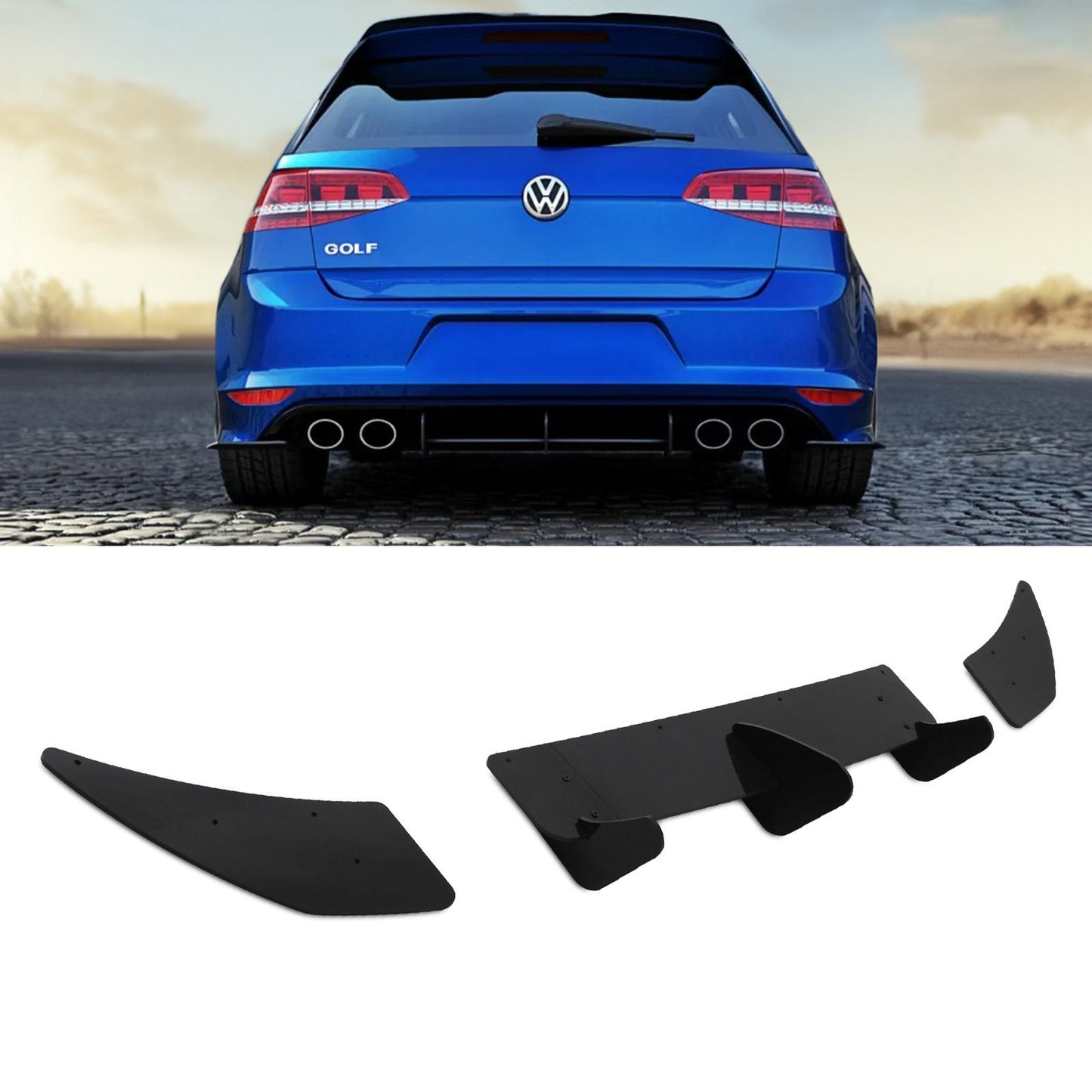 VW Golf 7R Diffuser