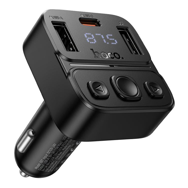 Hoco E87 Three Port Charger & Bluetooth FM Transmitter
