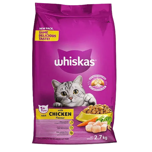Whiskas Dry Adult Food Chicken 2.7kg