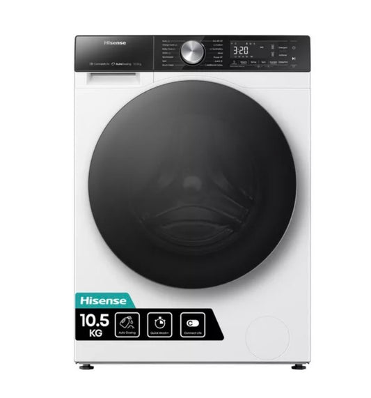 HISENSE 5S Series Auto Dosing WF5S1045BW WiFi-enabled 10.5 kg 1400 Spin Washing Machine