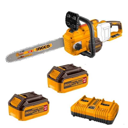 INGCO 40V Brushless Cordless Chainsaw 16" Kit (CGSLI401682)