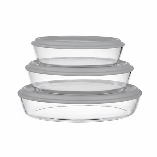 Continental Homeware Round Casserole Set (3-Piece)