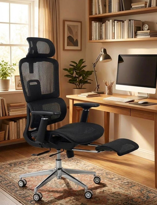 Ergonomic Office Chair With Leg Rest