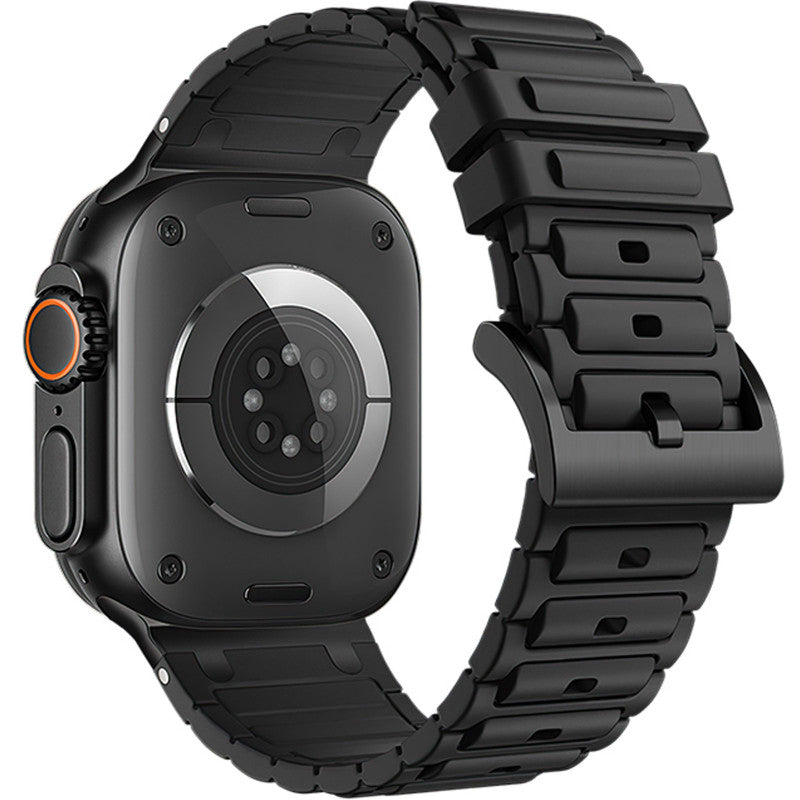 Hoco WA35 “Emir” Silicone iWatch Band Black (44,45,46,49mm)