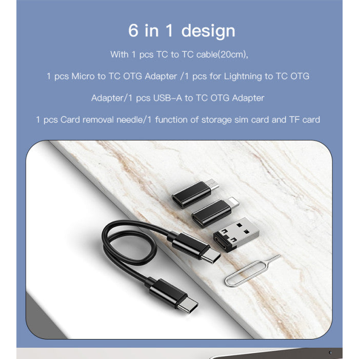 Yesido CA114 Data Cable Kit (6 in 1)