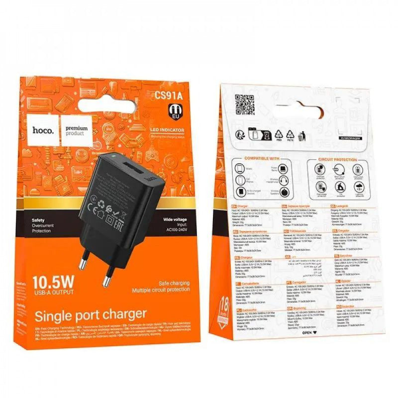 Hoco CS91A Single Port Charging Block (10.5W)