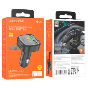 Borofone BC43 in Car Charger & FM Transmitter