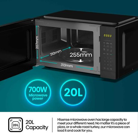 Hisense 20L Digital Microwave Oven - H20MOBS15