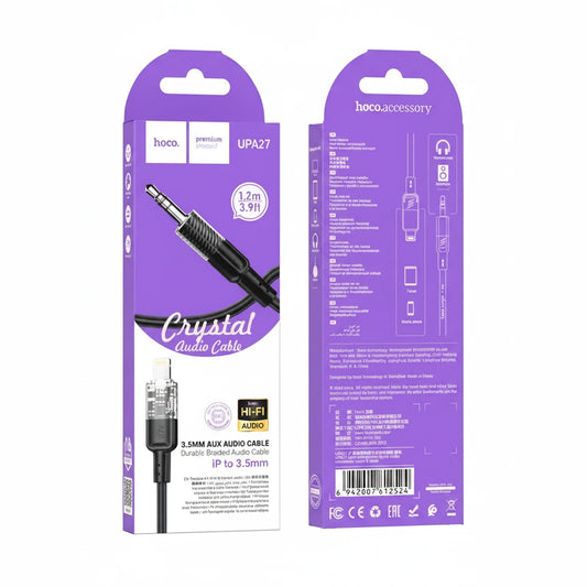 Hoco UPA27 AUX to Lightning Audio Conversion Cable (1.2m)
