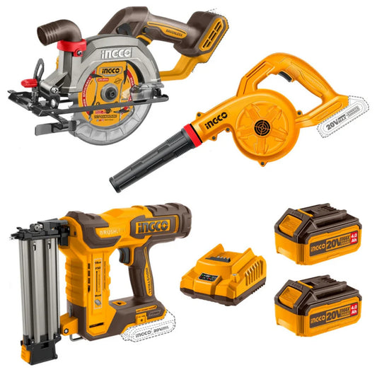 INGCO 20V Cordless Craftsman 3-Piece Combo Kit (CKLI25032802)