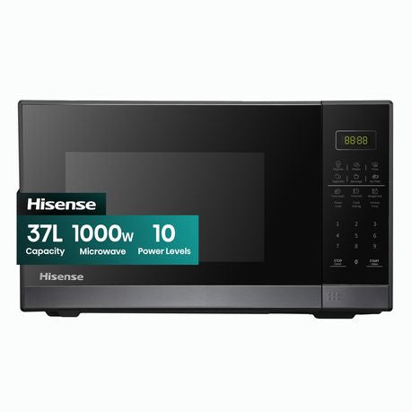 Hisense H37MOBS5X | 37L Black Microwave