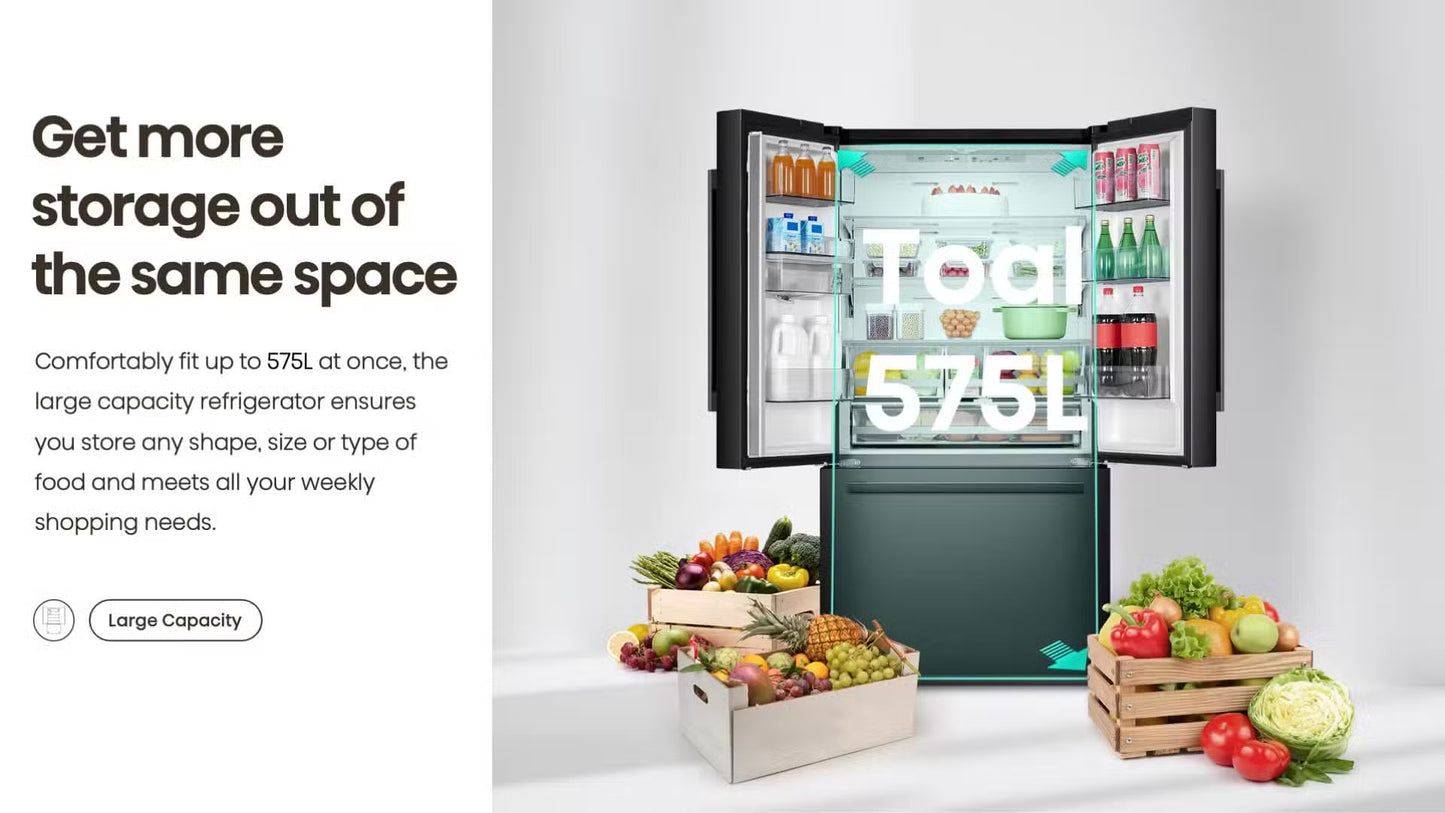 Hisense H760FSB-WD | (French-Door) Refrigerator
