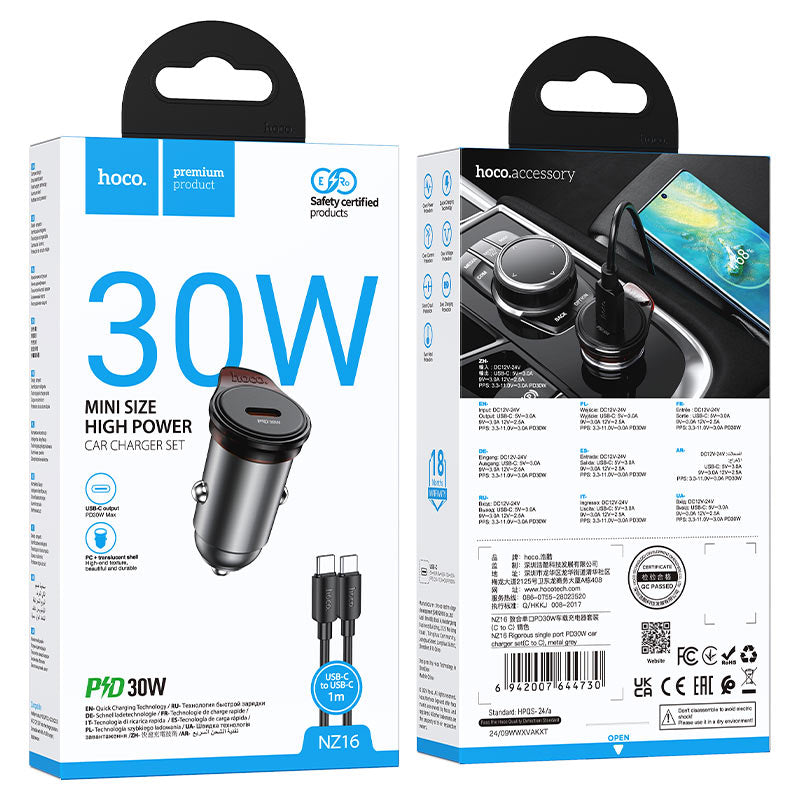 Hoco NZ16 Car Charger Kit (30W)