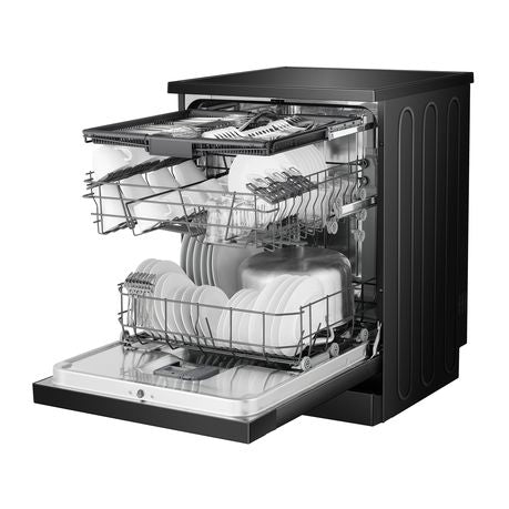 Hisense H15DWEB | 15 Plate Black Dishwasher