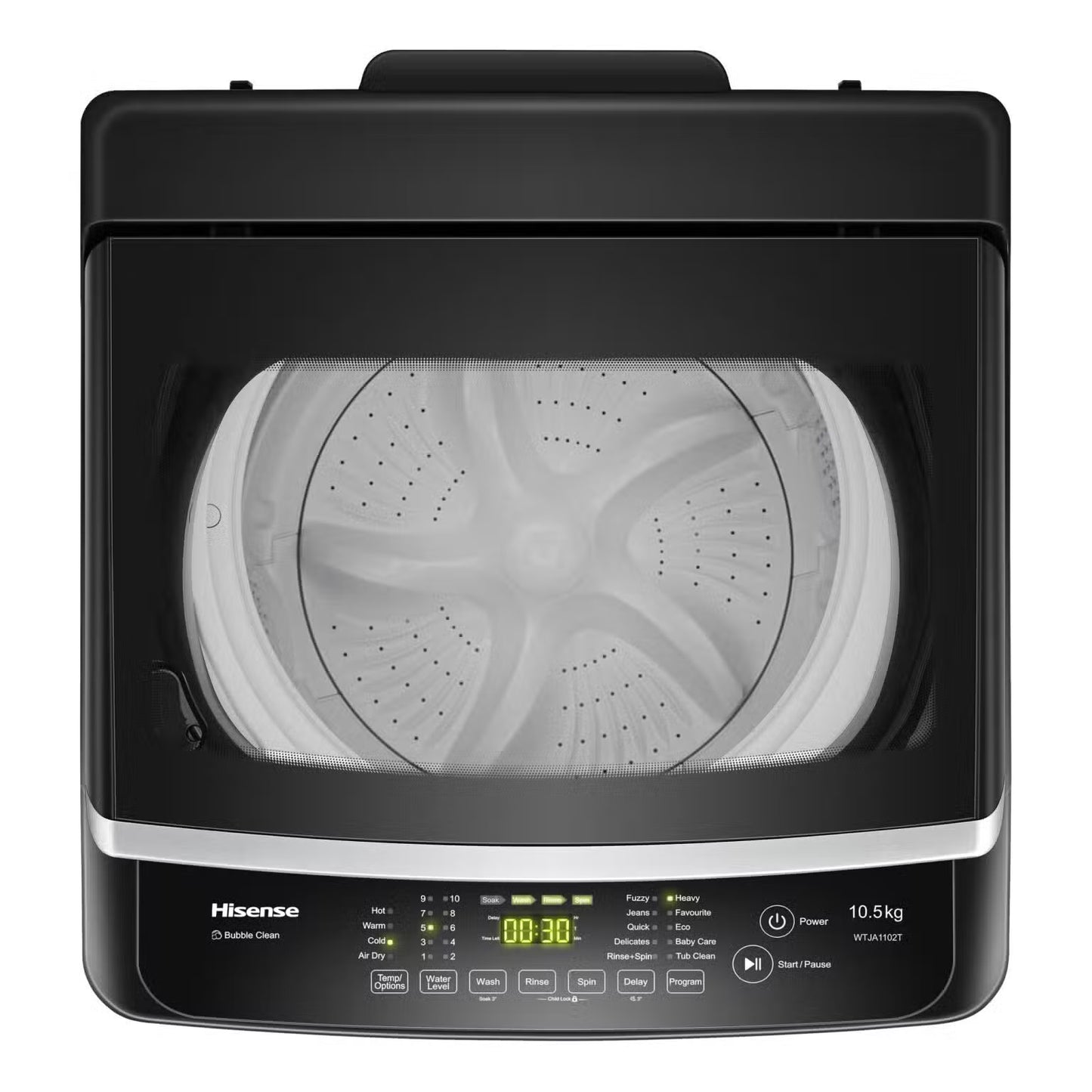 Hisense WTJA1112T | 11kg Top Loader Washing Machine
