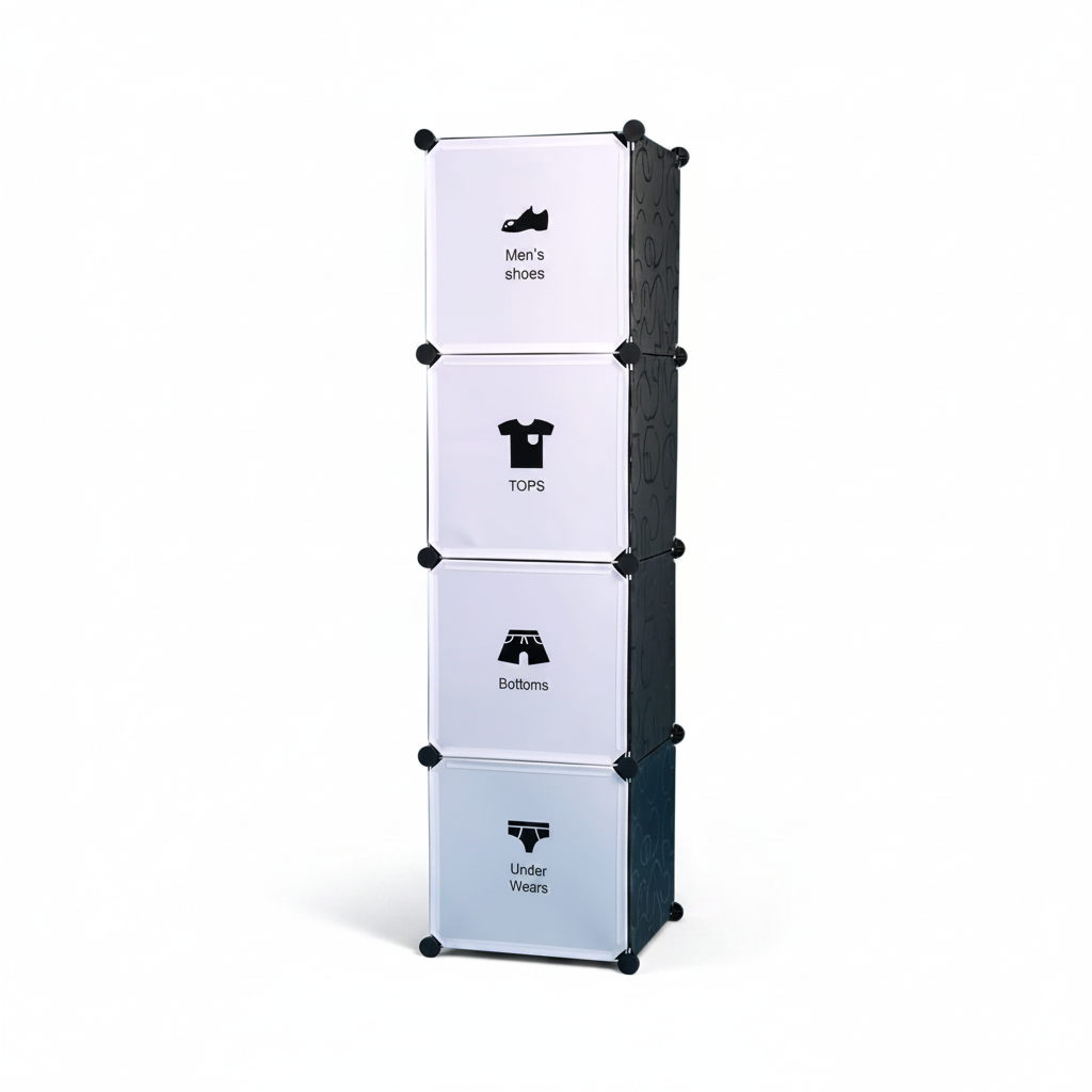 4 Cube Storage Cabinet