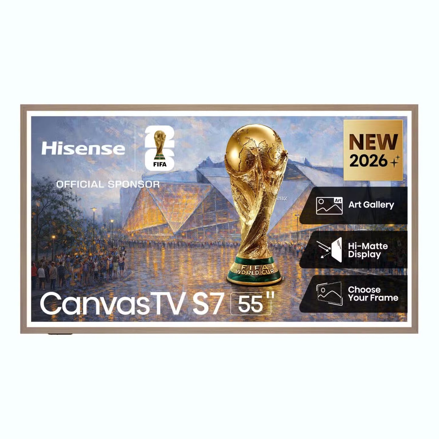 Hisense 55S7N CanvasTV™ | 55″ 4K QLED VIDAA TV