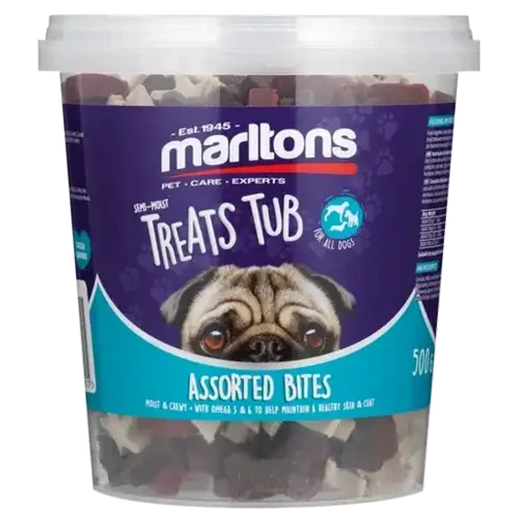 Marltons Semi Moisture Assorted Bites Tub 1x 500g