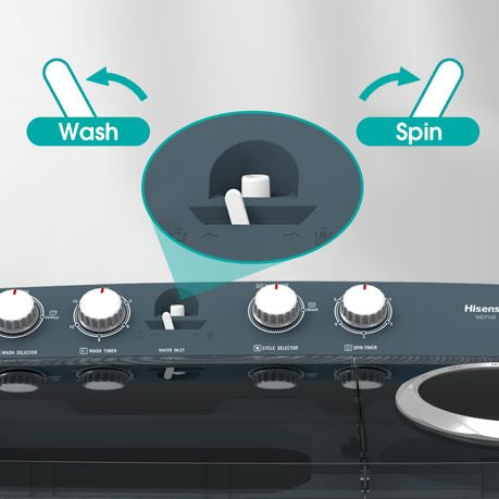 Hisense WSDE163 | 16/7.5KG Washing Machine Twin Tub