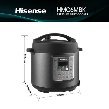 Hisense HMC6MBK | 7 in 1 Pressure Cooker