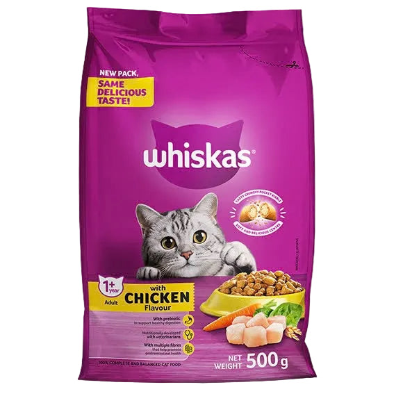 Whiskas Dry Adult Food Chicken 500g