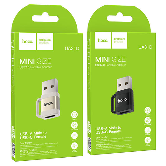 Hoco UA31D USB A to Type C Adapter