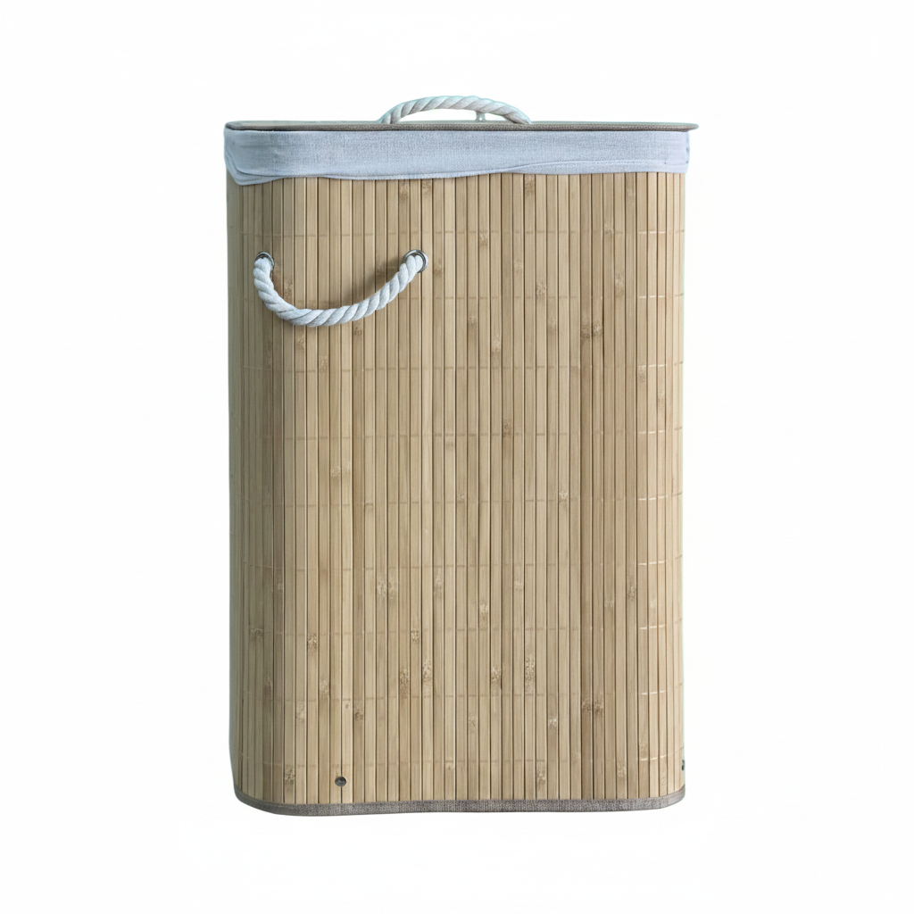 Bamboo Laundry Basket (30x40x60cm)