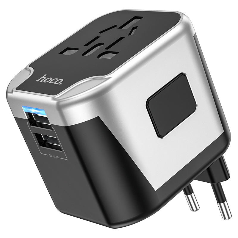 Hoco AC5 Wall Charger with Plug Converter