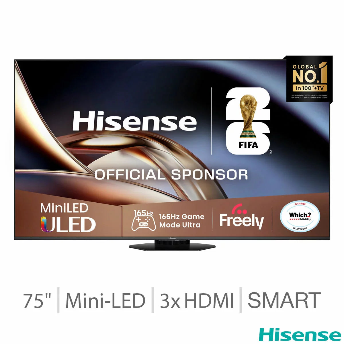 Hisense 75U7Q Pro | 75″ ULED MINI-Led 165hz Gaming TV