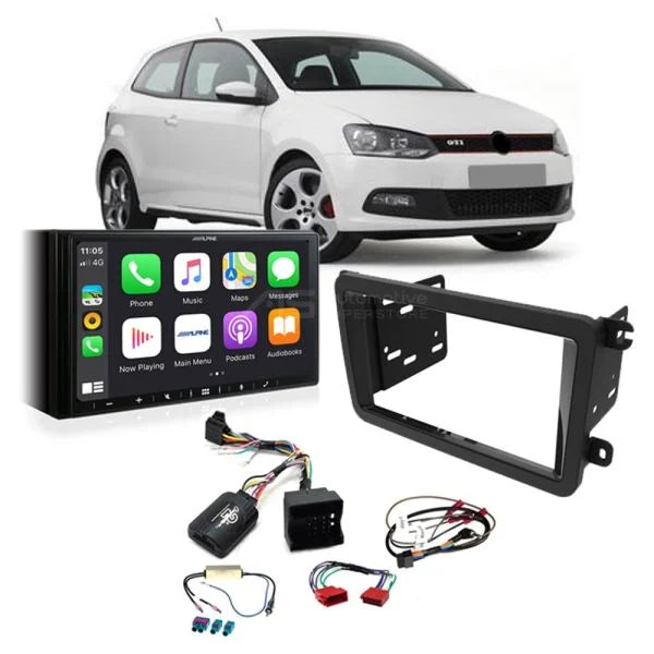 VW Polo MK5 Android Radio with Center Piece and Wiring Harness