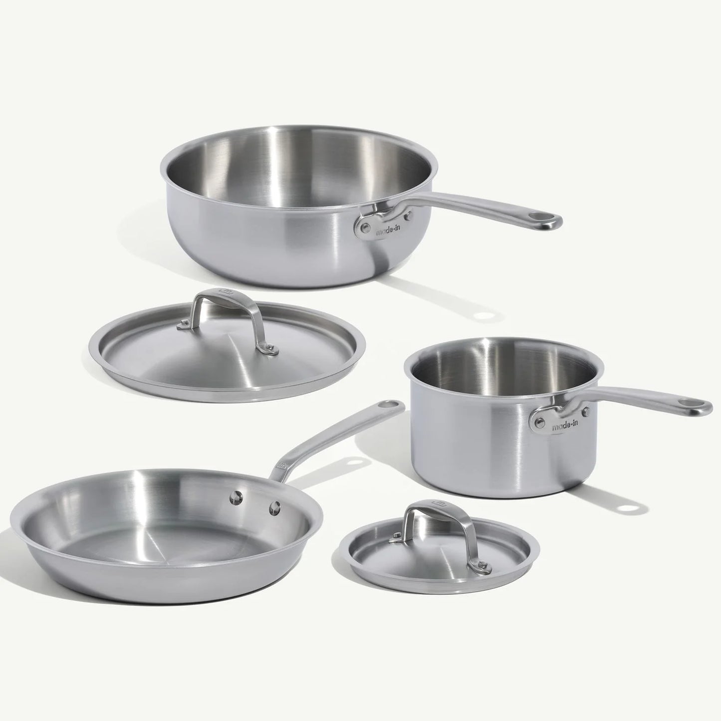 3 Piece Stainless Steel Pot Set