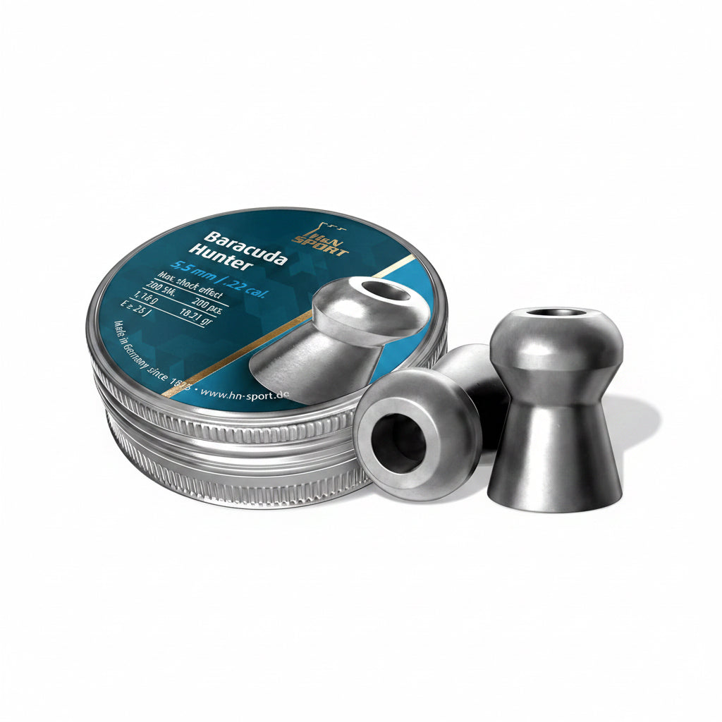 H&N Baracuda Hunter 5.50 mm Airgun Pellets (18.21 Grain / 200 Count)