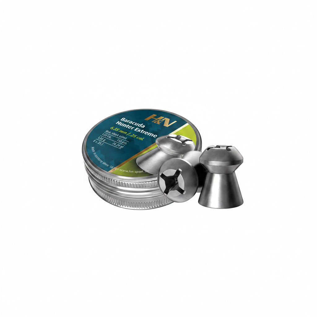 H&N Baracuda Hunter Extreme 6.35 mm Airgun Pellets (28.24 Grain / 150 Count)