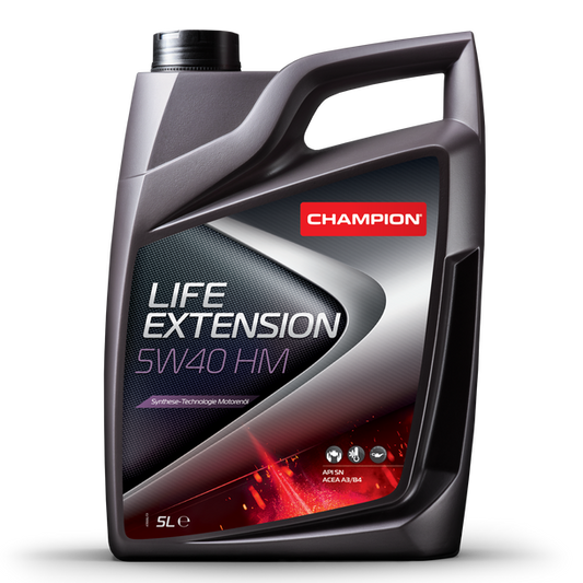Champion Life Extension HM 5W-40 Fully Synthetic Engine Oil 5L