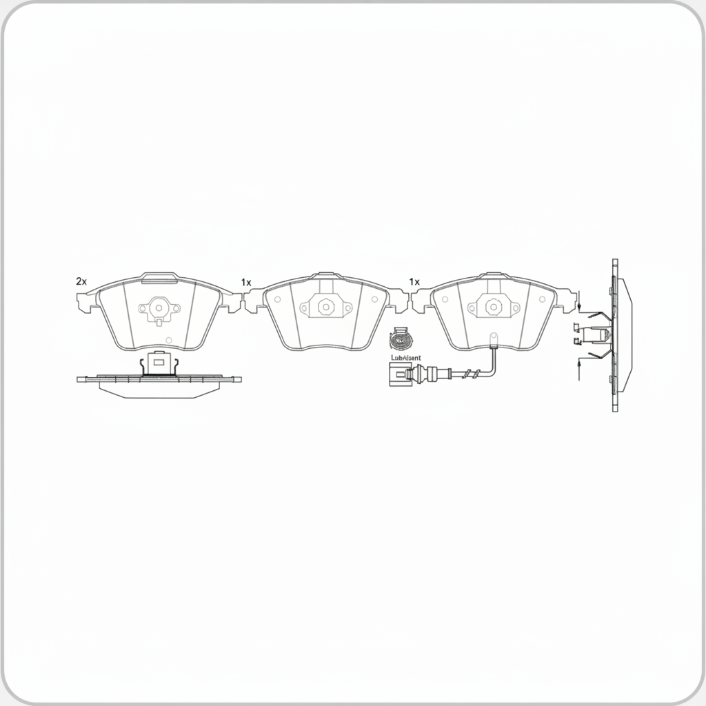 VW Golf 5 R32 Front Brake Pads