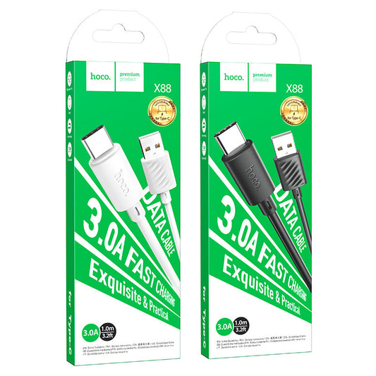 Hoco X88 USB to Type C Charging Data Cable