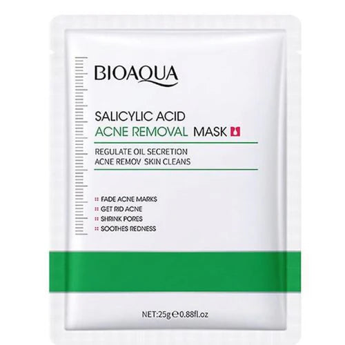 BIOAQUA SALICYLIC ACID ACNE REMOVAL FACIAL SHEET MASK